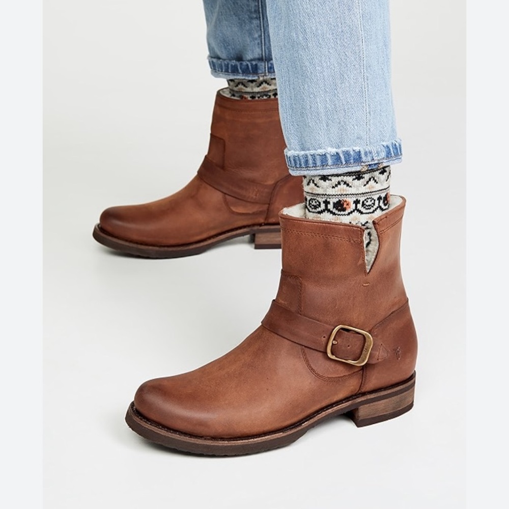 Frye Veronica Shearling Boots 8